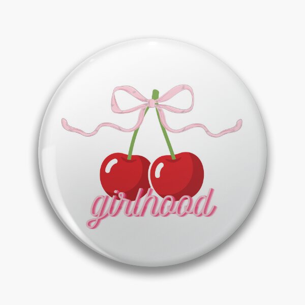 Item preview, girlhood girly quote coquette cozy cherries pink bow designed and sold by pasteldreams26.