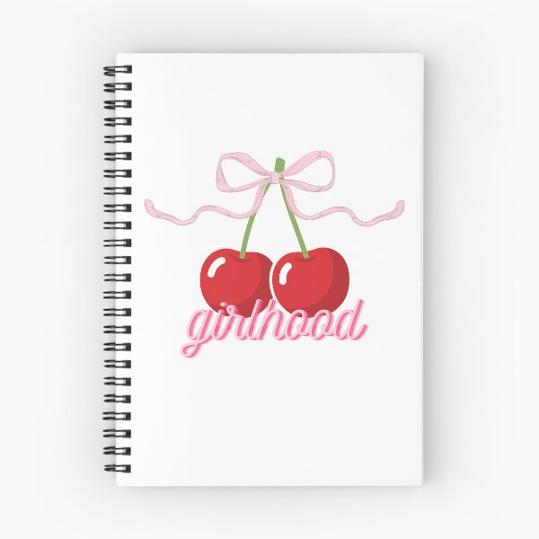 Item preview, girlhood girly quote coquette cozy cherries pink bow designed and sold by pasteldreams26.