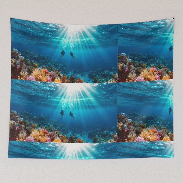 Item preview, Scuba Diving Paradise – Colorful Coral Reef Underwater Photography designed and sold by islam gamal.