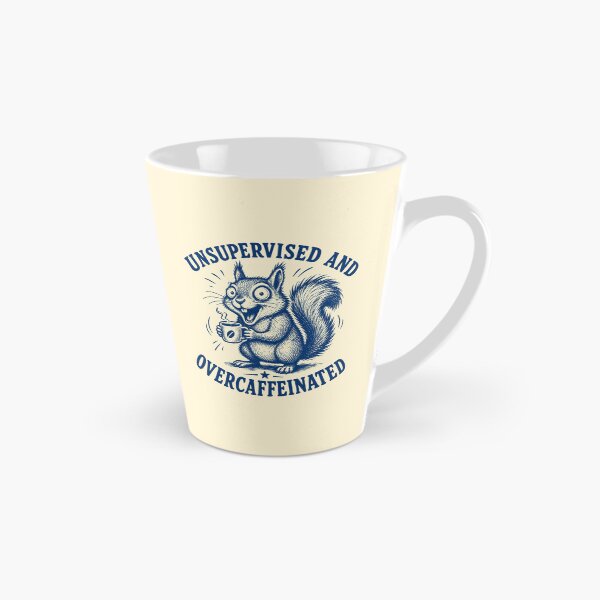 Item preview, Unsupervised And Overcaffeinated Funny Squirrel Meme designed and sold by 89shirts.