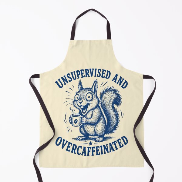 Item preview, Unsupervised And Overcaffeinated Funny Squirrel Meme designed and sold by 89shirts.