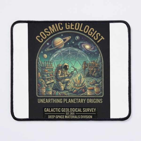Item preview, Cosmic Geologist Shirt – Vintage Space Crystal Explorer Graphic Tee designed and sold by Baby Adee Collective.