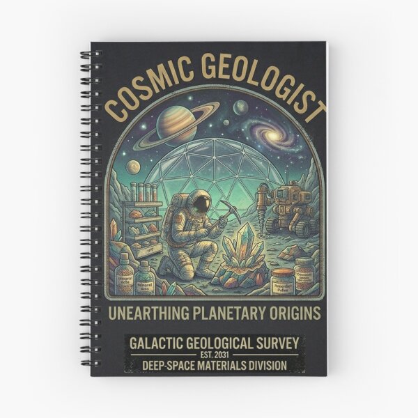 Item preview, Cosmic Geologist Shirt – Vintage Space Crystal Explorer Graphic Tee designed and sold by Baby Adee Collective.