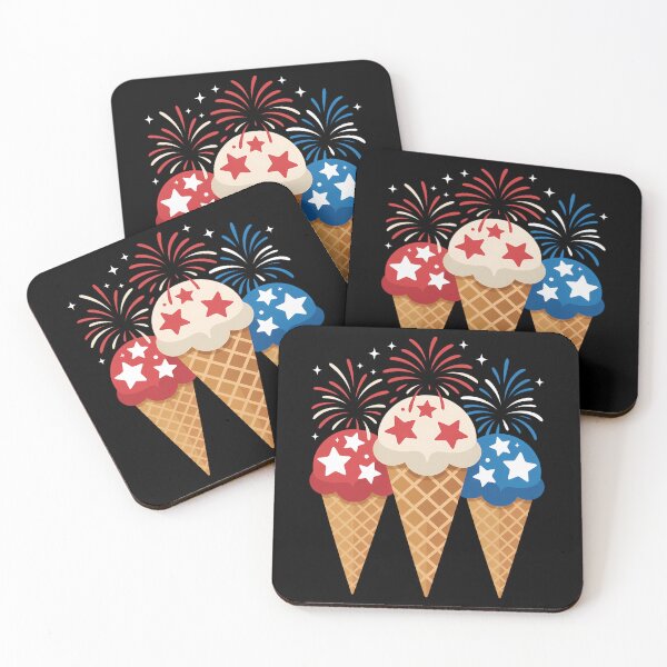 Item preview, Memorial Day 4th of July Holiday Patriotic Ice Cream Cones designed and sold by TyraYoung.