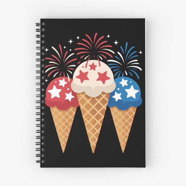 Item preview, Memorial Day 4th of July Holiday Patriotic Ice Cream Cones designed and sold by TyraYoung.