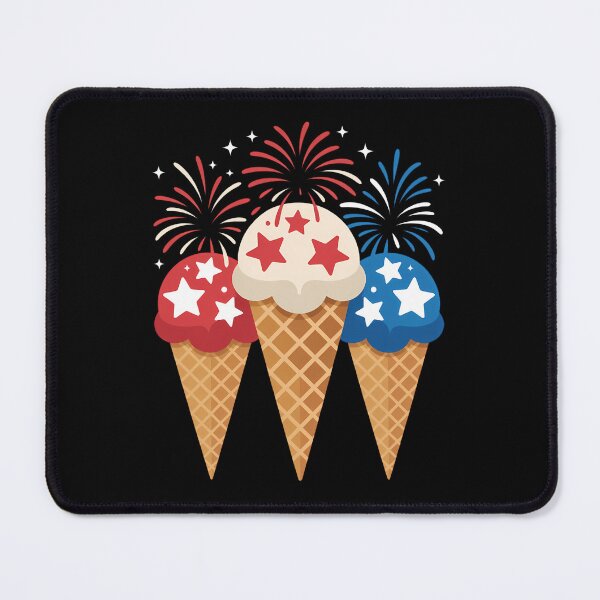 Item preview, Memorial Day 4th of July Holiday Patriotic Ice Cream Cones designed and sold by TyraYoung.