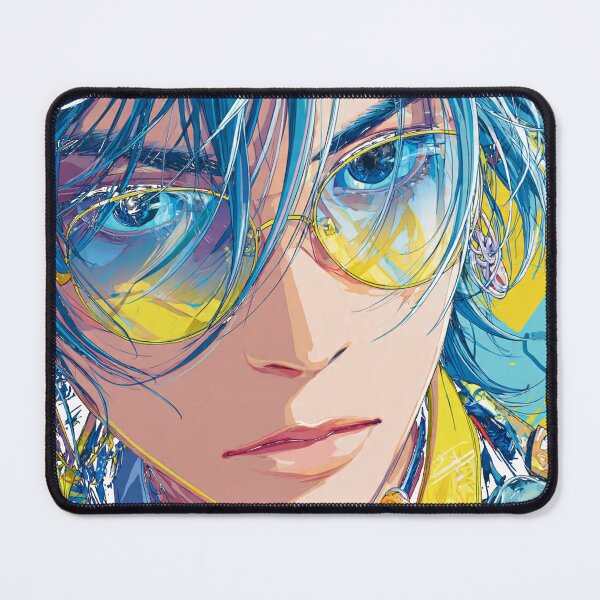 Item preview, Blue Hair Anime Boy Sunglasses designed and sold by greatlakesea.