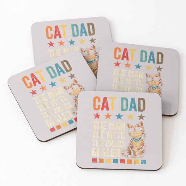 Item preview, Cat Dad The Man Myth Snack Dealer Funny Fathers Day designed and sold by MabelWells.