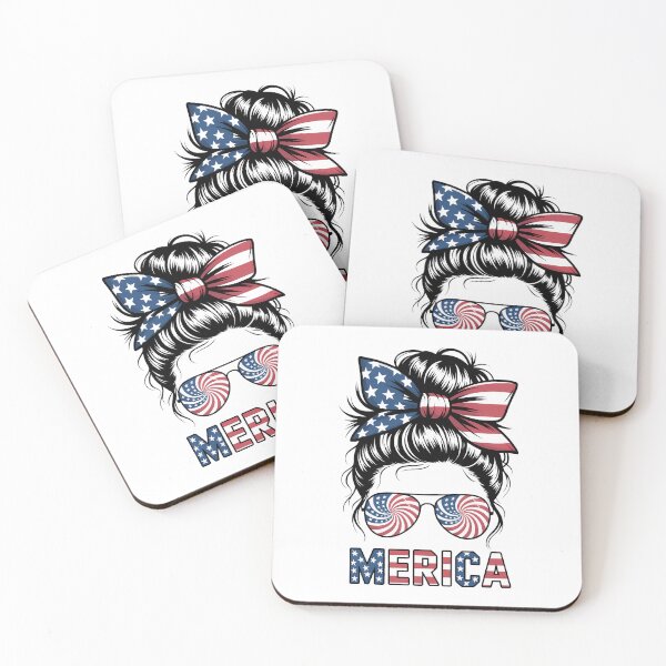 Item preview, Merica 4th of July Messy Bun American Flag Tie Dye designed and sold by TyraYoung.