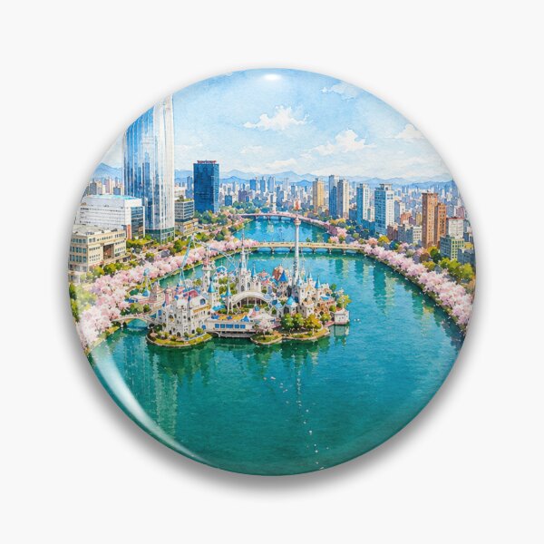 Item preview, Seoul Cherry Blossom Lake View designed and sold by Palace1979.