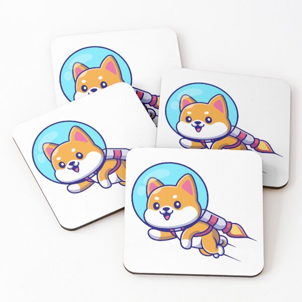 Item preview, Cute Shiba Inu Astronaut Flying with Jetpack designed and sold by Hiromi	 tanaka.