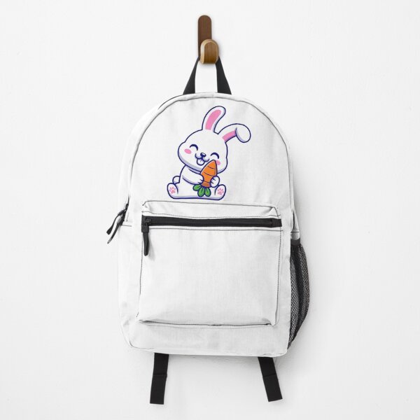 Item preview, Cute Bunny Rabbit Eating Carrot Cartoon designed and sold by Hiromi tanaka.