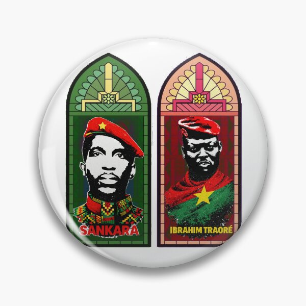 Item preview, Thomas Sankara & Ibrahim Traore Stained Glass - Burkina Faso Pan African Revolutionary Art Black History designed and sold by Youngkev-arts.