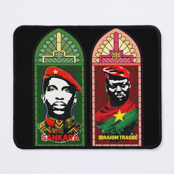 Item preview, Thomas Sankara & Ibrahim Traore Stained Glass - Burkina Faso Pan African Revolutionary Art Black History designed and sold by Youngkev-arts.