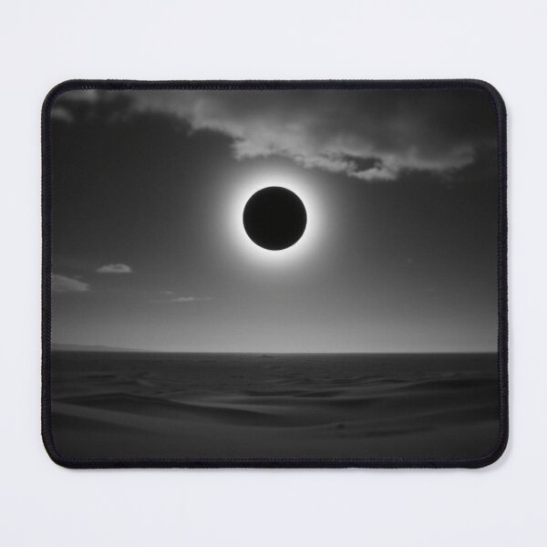 Item preview, Black Sun Eclipse Over Dark Desert Dunes designed and sold by EllDAV777.