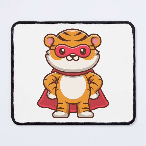 Item preview, Cute Tiger Superhero Character Illustration designed and sold by Hiromi tanaka.