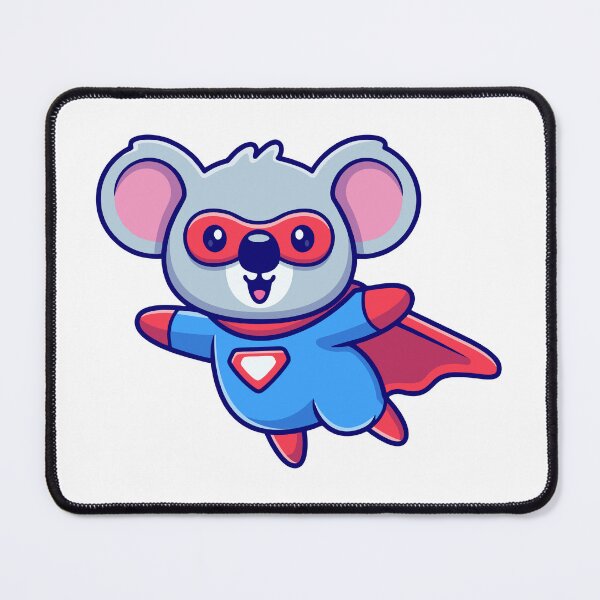 Item preview, Cute Flying Koala Superhero Illustration designed and sold by Hiromi tanaka.