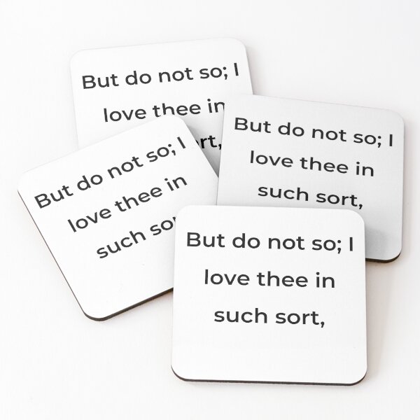 Item preview, "But do not so; I love thee in such sort," - print black designed and sold by ariksworld.