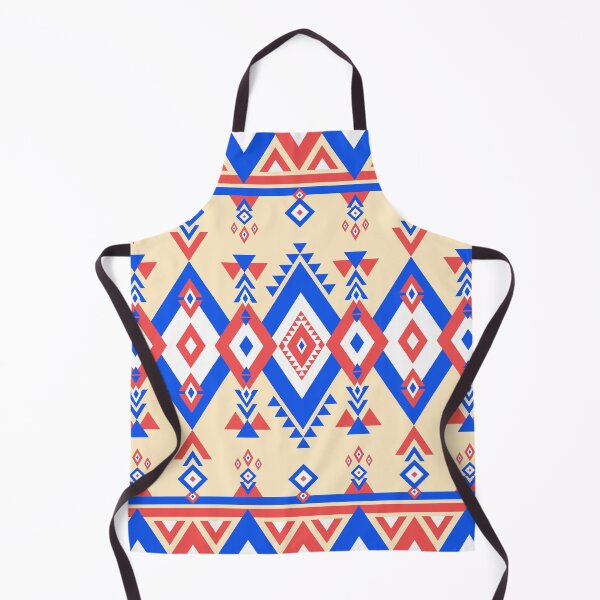 Item preview, Native ethnic patterns feature vibrant colors of red and blue in diamond shapes. designed and sold by Nengsang.