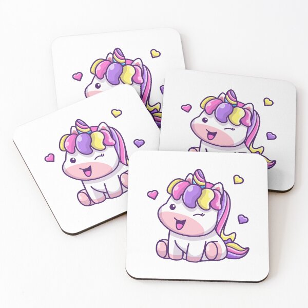 Item preview, Cute Winking Unicorn with Colorful Hair designed and sold by Hiromi	 tanaka.