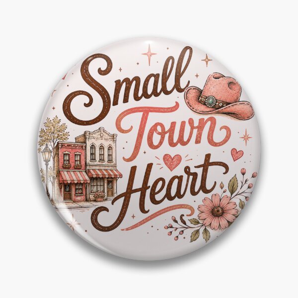 Item preview, Small Town Heart  designed and sold by PamLeeDesign.