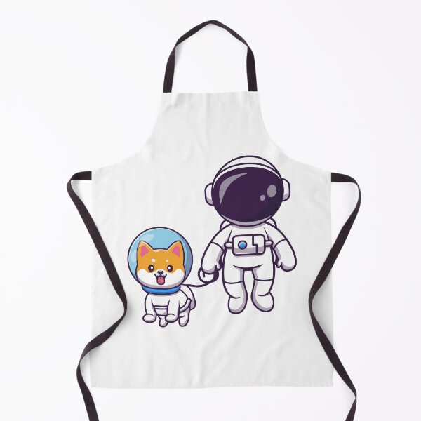 Item preview, Cute Astronaut Walking Space Dog Illustration designed and sold by Hiromi tanaka.