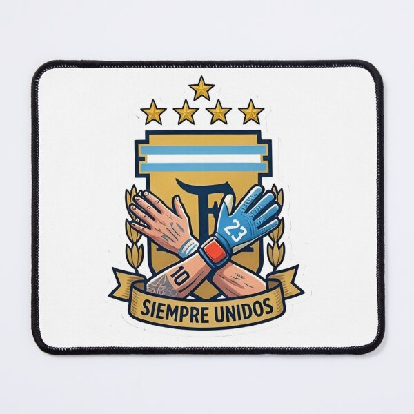 Item preview, Argentina Football Siempre Unidos Messi 10 and Dibu Martinez 23 | Messi Argentina Football Fan Art designed and sold by iamamiraj.