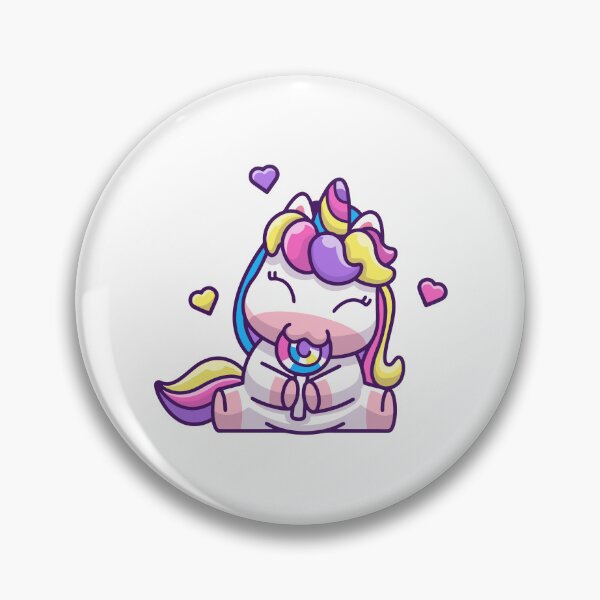 Item preview, Cute Rainbow Unicorn Eating Lollipop Candy designed and sold by Hiromi	 tanaka.