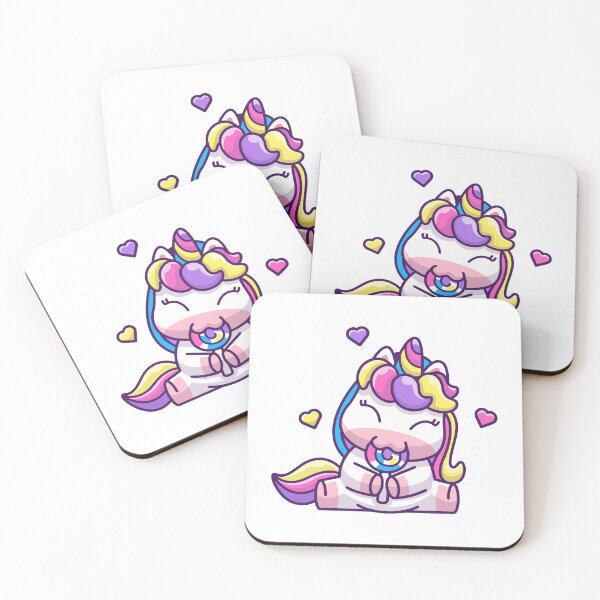 Item preview, Cute Rainbow Unicorn Eating Lollipop Candy designed and sold by Hiromi	 tanaka.