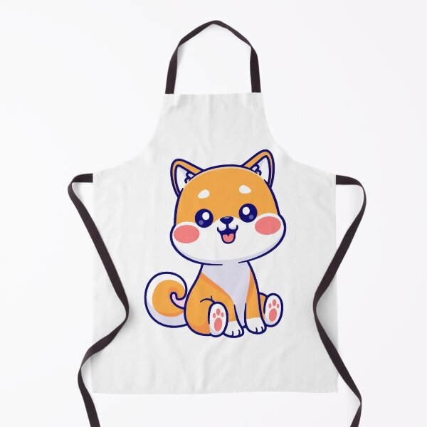 Item preview, Cute Sitting Shiba Inu Puppy Illustration designed and sold by Hiromi tanaka.