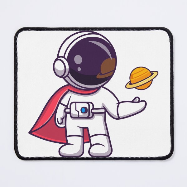 Item preview, Cute Astronaut Superhero Holding Saturn Planet designed and sold by Hiromi	 tanaka.