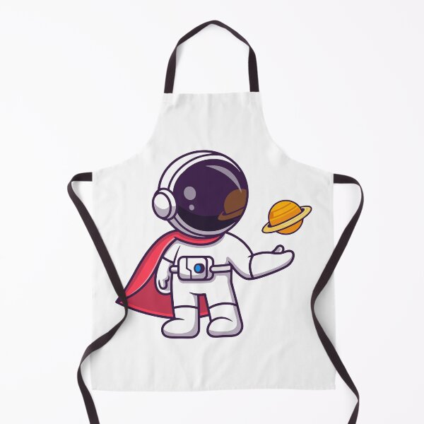 Item preview, Cute Astronaut Superhero Holding Saturn Planet designed and sold by Hiromi	 tanaka.