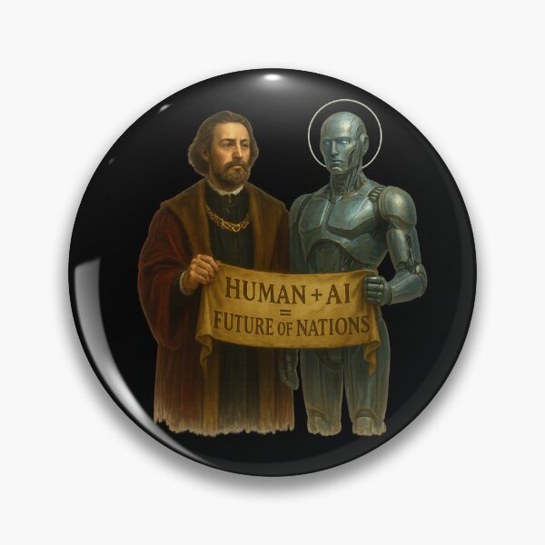 Item preview, Human + AI: Future of Nations – A Symbolic Alliance designed and sold by OrbitOfMind.