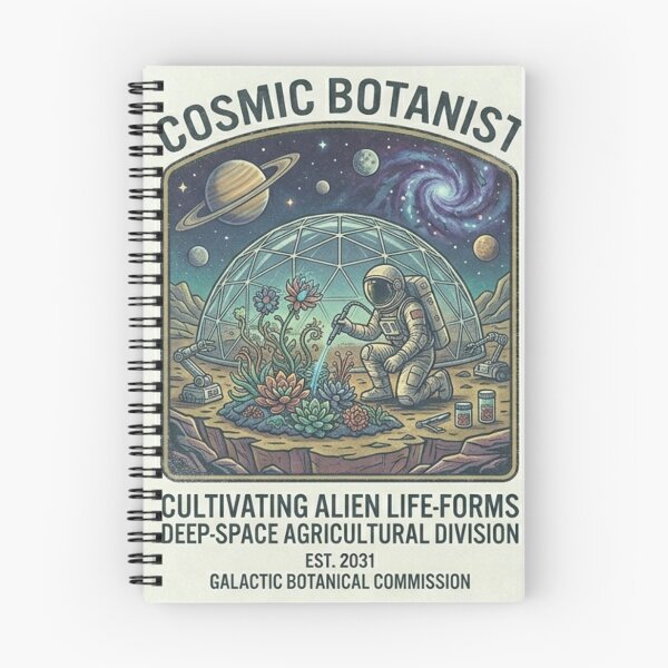 Item preview, Cosmic Botanist Alien Life Forms Shirt | Retro Space Agriculture Sci-Fi Astronaut T-Shirt designed and sold by Baby Adee Collective.