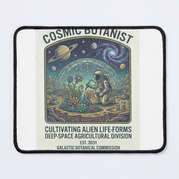 Item preview, Cosmic Botanist Alien Life Forms Shirt | Retro Space Agriculture Sci-Fi Astronaut T-Shirt designed and sold by Baby Adee Collective.