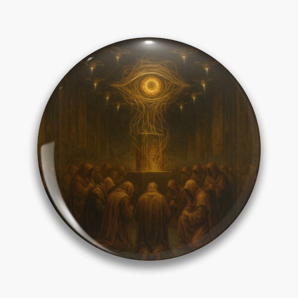 Item preview, AI Oracle Temple – Futuristic Dystopian Worship Scene designed and sold by OrbitOfMind.