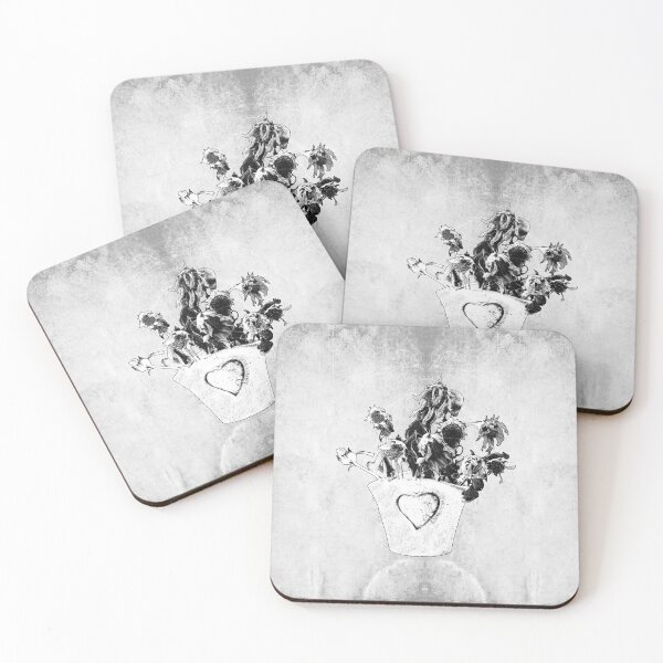 Item preview, Dead Dried Sunflowers Dark Floral Melancholy Art designed and sold by Ghoul Enterprises.