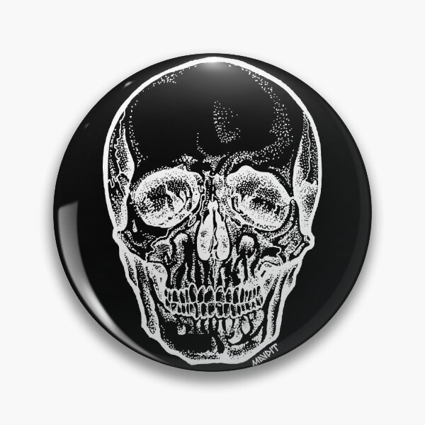 Item preview, Dotwork Negative Skull Tattoo designed and sold by MauDitTattoo.