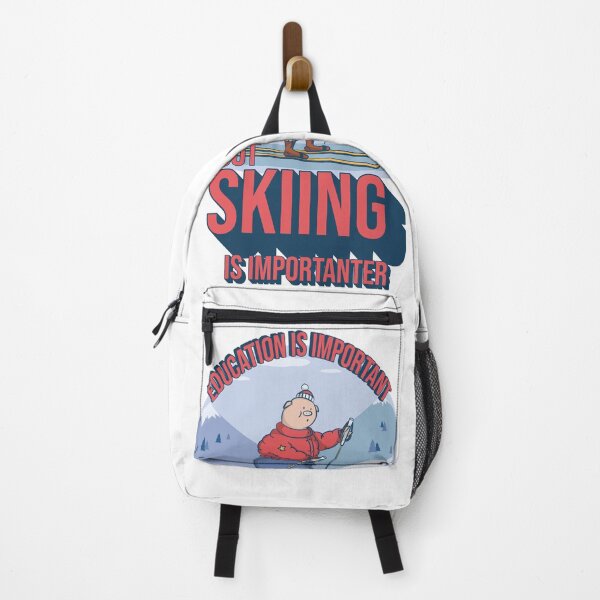 Item preview, Education Is Important But Skiing Is Importanter Funny Ski Quote designed and sold by ArtsyExplorer.