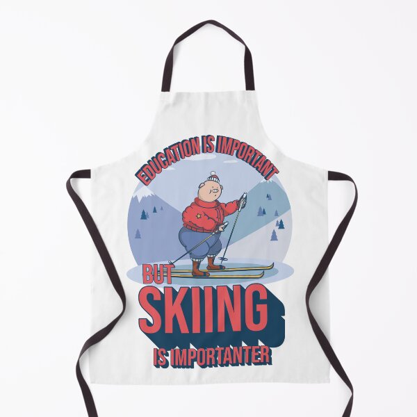 Item preview, Education Is Important But Skiing Is Importanter Funny Ski Quote designed and sold by ArtsyExplorer.