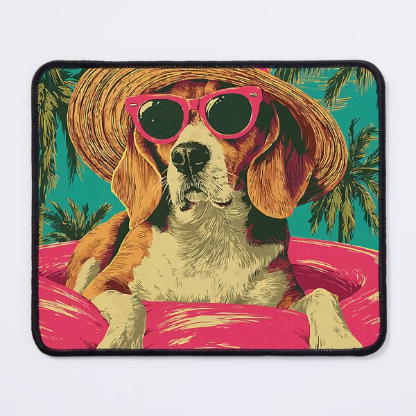 Item preview, Summer Beagle with Sunglasses Cute Dog Tropical Pool Party designed and sold by Littermin.