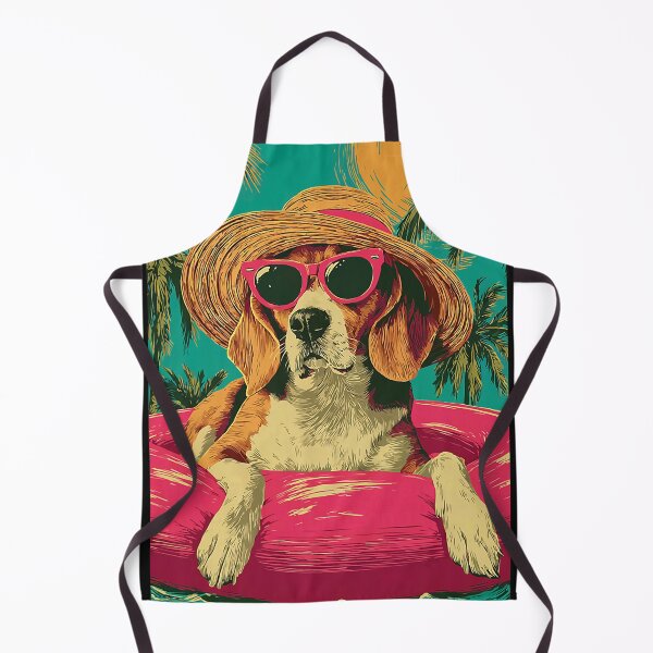Item preview, Summer Beagle with Sunglasses Cute Dog Tropical Pool Party designed and sold by Littermin.