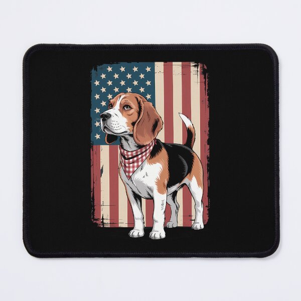 Item preview, Beagle American Flag Bandana Patriotic 4th of July designed and sold by TyraYoung.