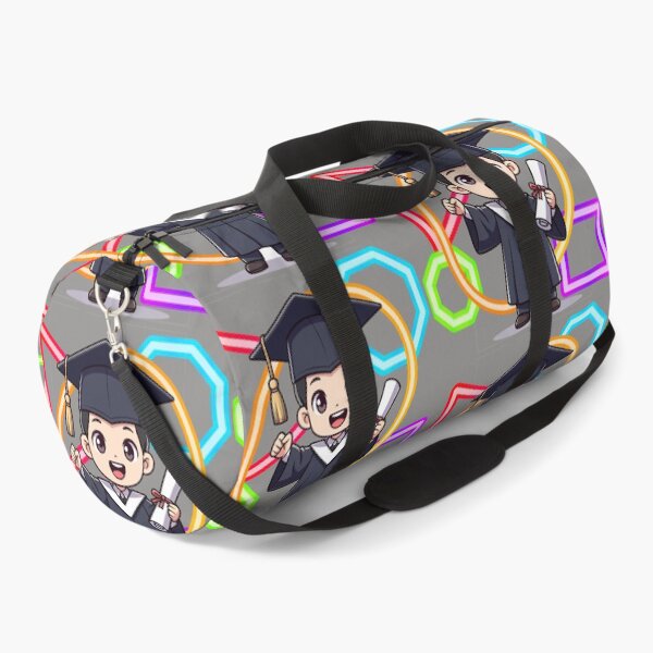 Item preview, Cartoon Graduation Boy Celebrating with Geometric Shapes designed and sold by MigWhimsy.
