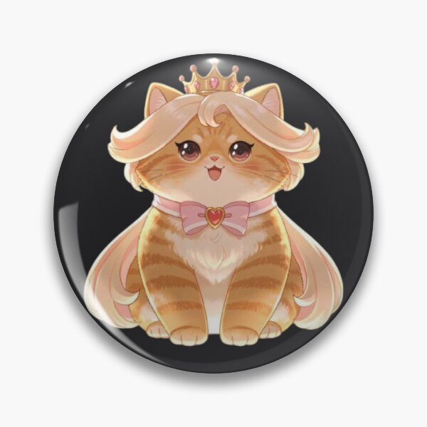 Item preview, Cute Ginger Princess Cat Kawaii Art designed and sold by Moody Vibes Studio.