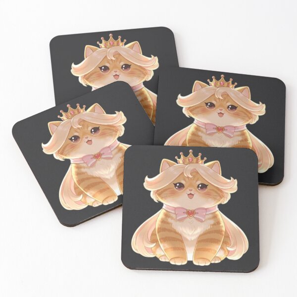 Item preview, Cute Ginger Princess Cat Kawaii Art designed and sold by Moody Vibes Studio.