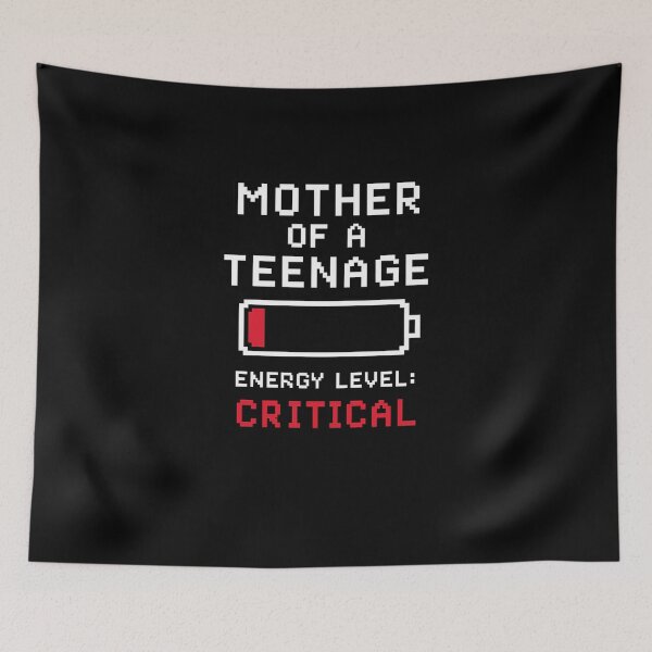 Item preview, Mother of Teenage Energy Level Critical Retro Pixel Style designed and sold by super-think.