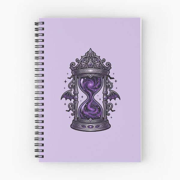 Item preview, Gothic Hourglass with Galaxy and Bat Wings  designed and sold by Lamlamiu.