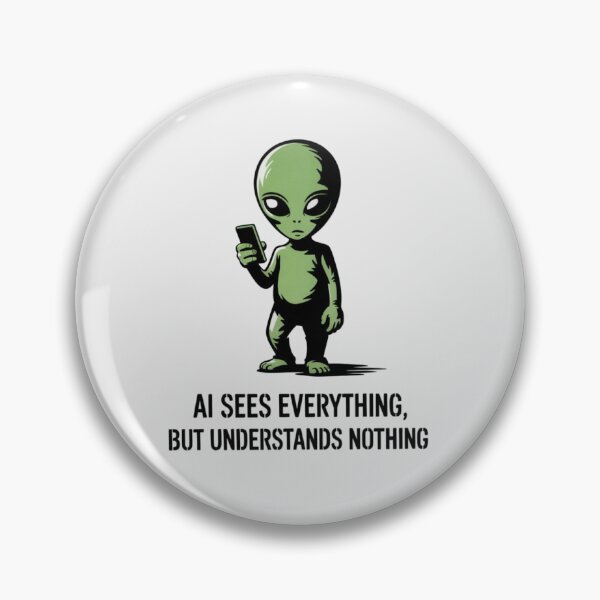 Item preview, Banksy Alien - AI sees everything, but understands nothing designed and sold by 123ks.
