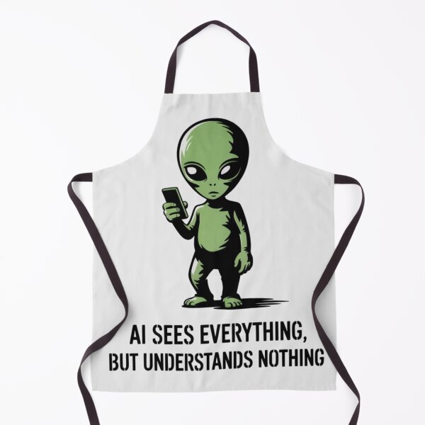 Item preview, Banksy Alien - AI sees everything, but understands nothing designed and sold by 123ks.